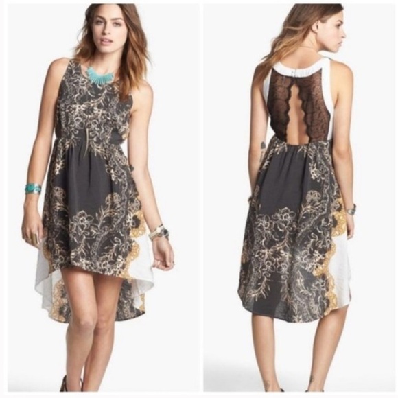 Free People Russian Plate Hugh Low Dress Open Back - Picture 3 of 16